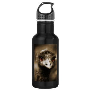 Ostriches Look Water Bottle