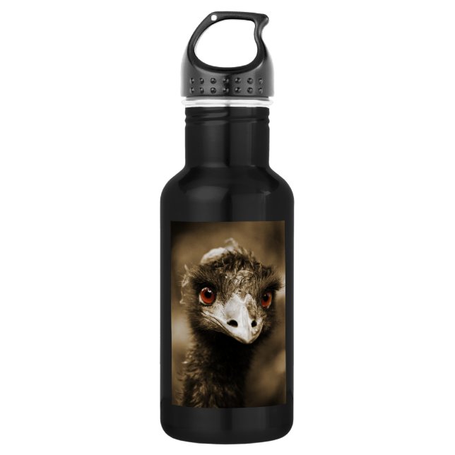 Ostriches Look Water Bottle (Front)