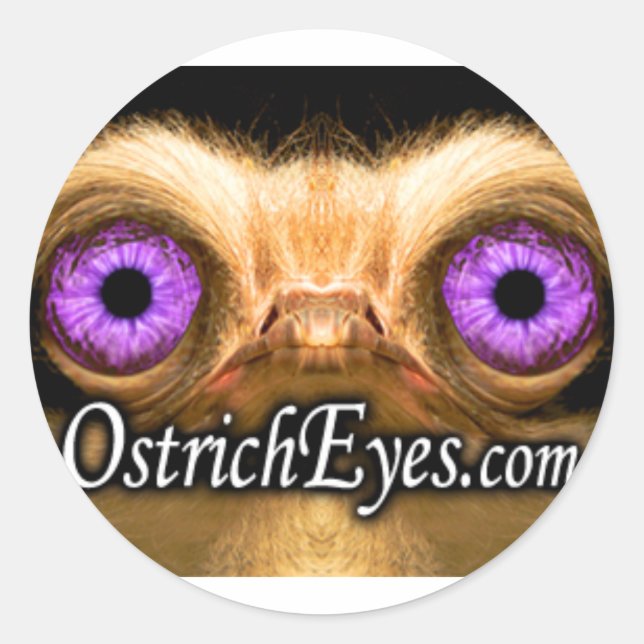 OstrichFace Small Sticker (Front)