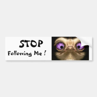 OstrichFaceCrossed Bumper Sticker
