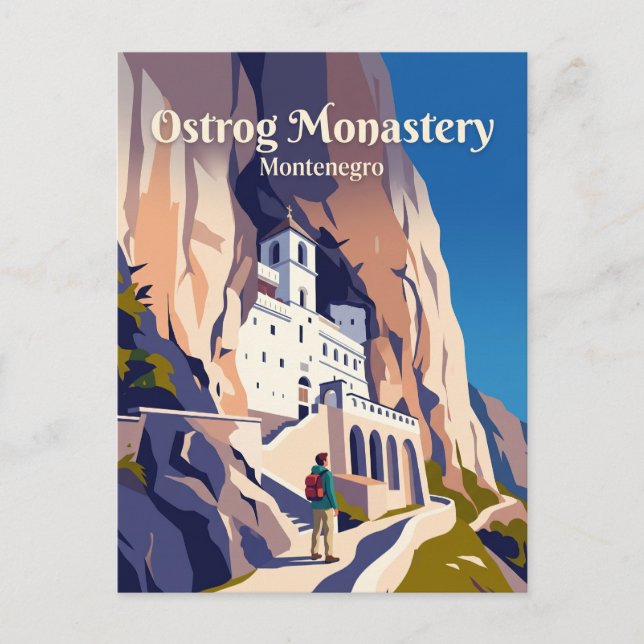 Ostrog Monastery Montenegro Postcard (Front)