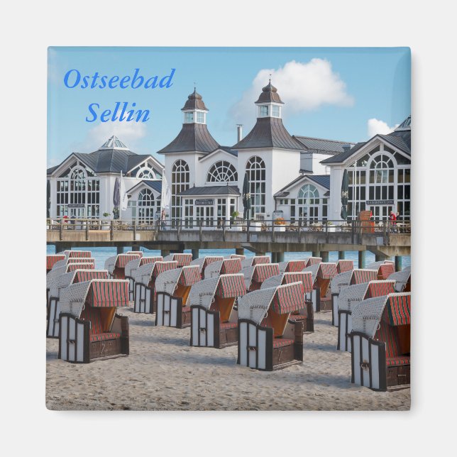 Ostseebad Sellin auf Rügen Magnet (Front)