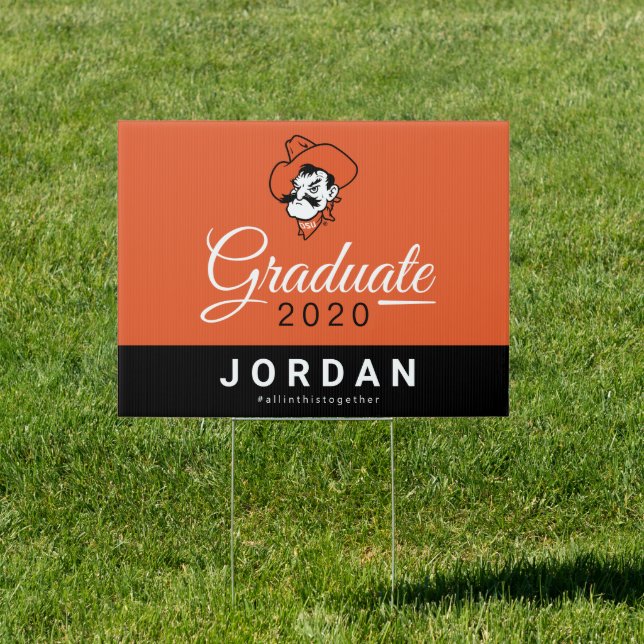 OSU Cowboys 2020 Graduate Sign (Insitu)