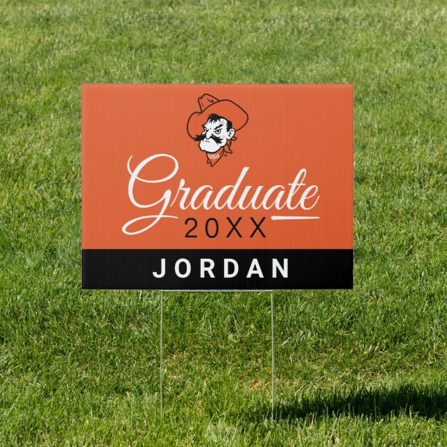 OSU Cowboys Graduate Sign (Insitu)