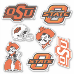 OSU Oklahoma State Logos Sticker