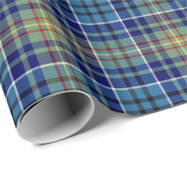 O'Sullivan Clan Tartan Irish Plaid Pattern Wrapping Paper (Roll Corner)