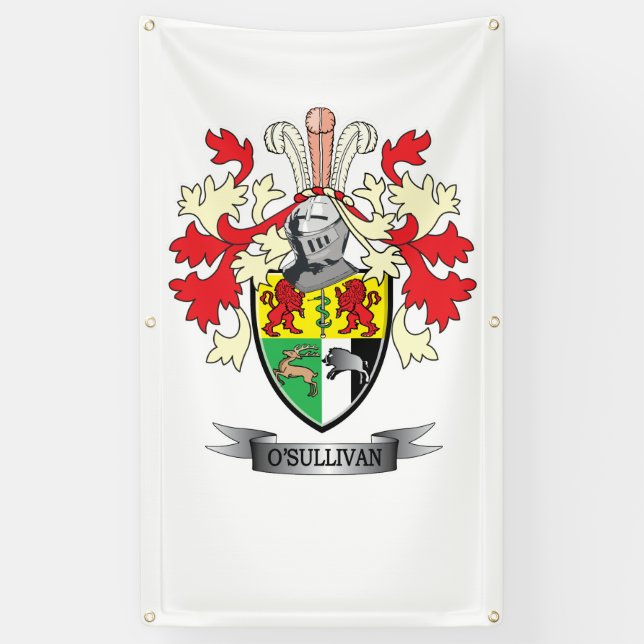 O'Sullivan Coat of Arms Banner (Vertical)