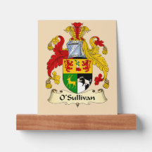 O'Sullivan Family Coat of Arms Picture Ledge