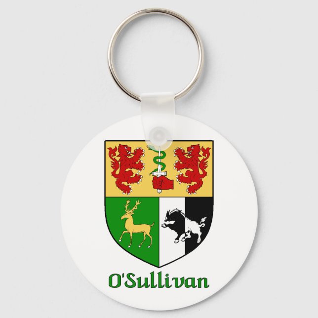 O'Sullivan Family Shield Keychain (Front)