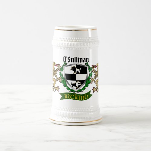 OSullivanSullivan Beare Irish Shield Beer Stein