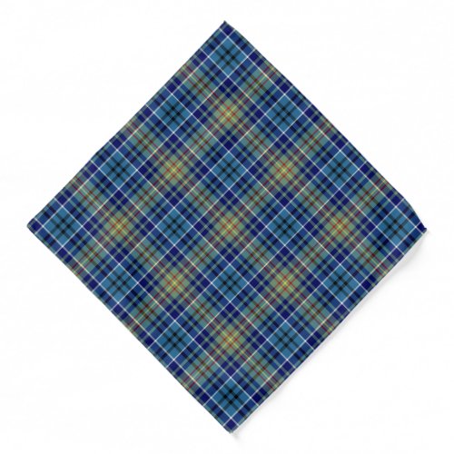 OSullivan Tartan Bright Blue Plaid Pattern Bandana