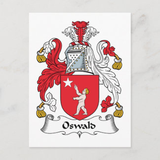 Oswald Family Crest Postcard