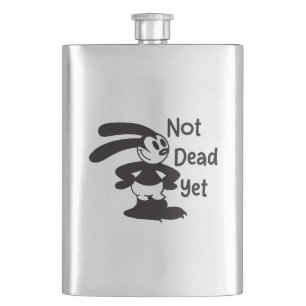 Oswald The Optimist Philosopher Cute Funny Vintage Flask