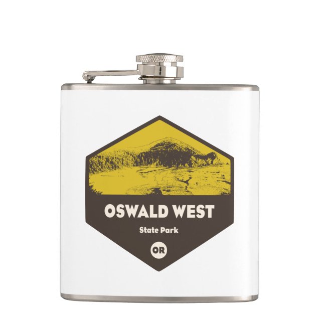 Oswald West State Park Oregon Flask (Front)