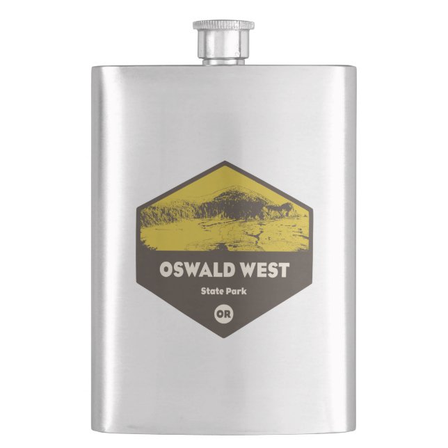 Oswald West State Park Oregon Flask (Front)