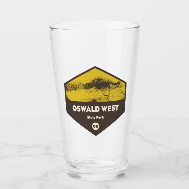 Oswald West State Park Oregon Glass (Front)