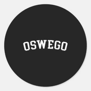 Oswego  classic round sticker