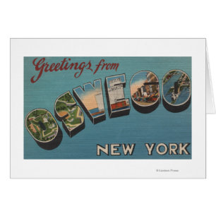 Oswego, New York - Large Letter Scenes Cards