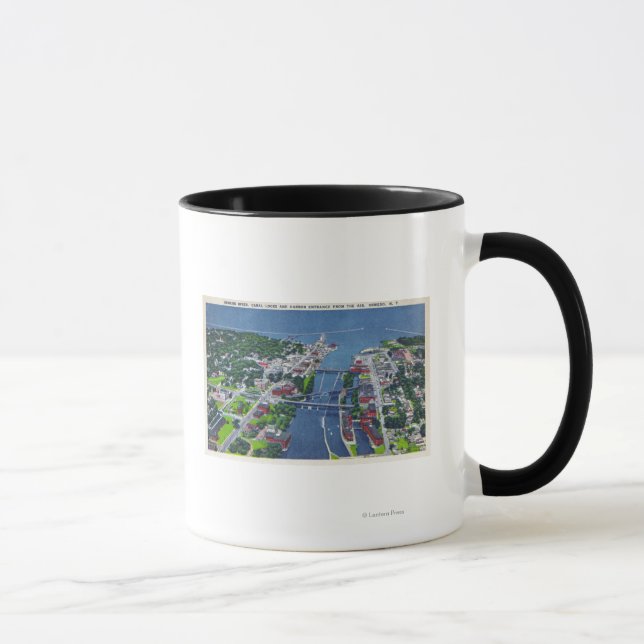 Oswego River, Locks, Harbor Entrance Mug (Right)