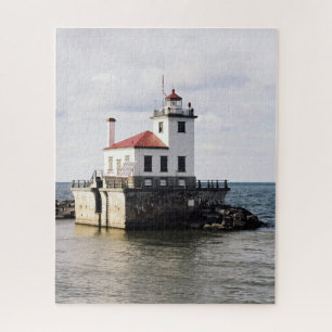 Oswego West Pierhead Light Jigsaw Puzzle