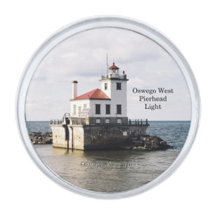 Oswego West Pierhead Light lapel pin