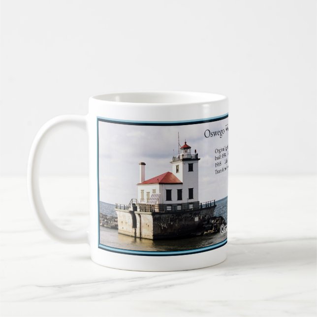 Oswego West Pierhead Light mug (Left)