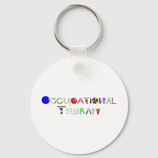 OT at Work Keychain (Front)