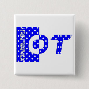 OT blue and white Button