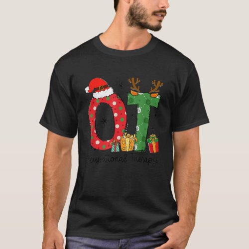 OT Christmas Occupational Therapy Therapist Merry  T_Shirt