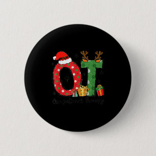 Ot Christmas Occupational Therapy Therast Merry Ot Button
