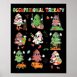 Ot Christmas Occupational Therapy Therast Merry Ot Poster