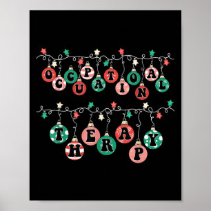 Ot Christmas Occupational Therapy Therast Ot Merry Poster