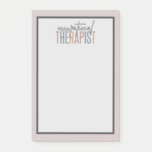 OT Occupational Therapist Multicolored Post_it Notes