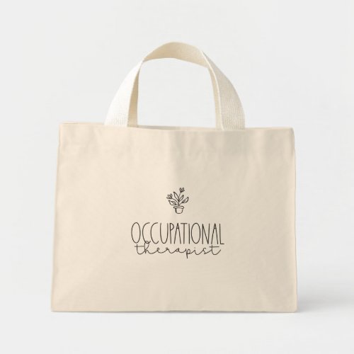 OT Occupational Therapist Therapy Mini Tote Bag