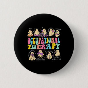 Ot Occupational Therapy Therapist Halloween Spooky Button