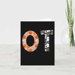Ot Occupational Therapy Therast Halloween Ota Soky Card