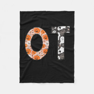 Ot Occupational Therapy Therast Halloween Ota Soky Fleece Blanket