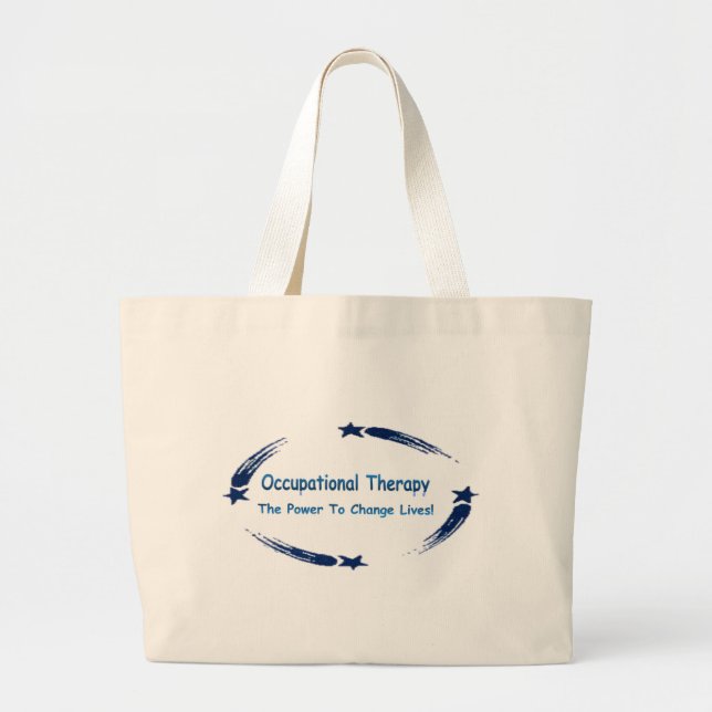 OT Power To Change Lives Large Tote Bag (Front)
