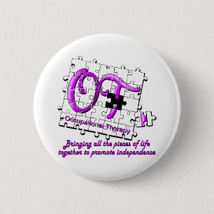 ot puzzle purple pinback button
