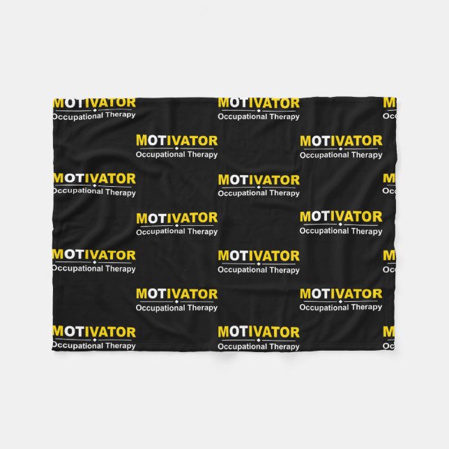 OT Therapist Motivator Occupational Therapy Fleece Blanket (Front (Horizontal))