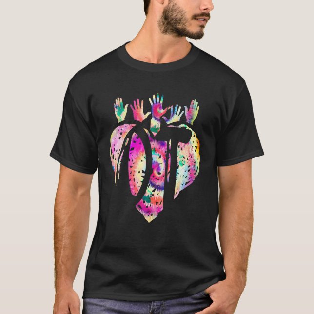 OTA Therapist Health Care OT Heart Occupational Th T-Shirt (Front)