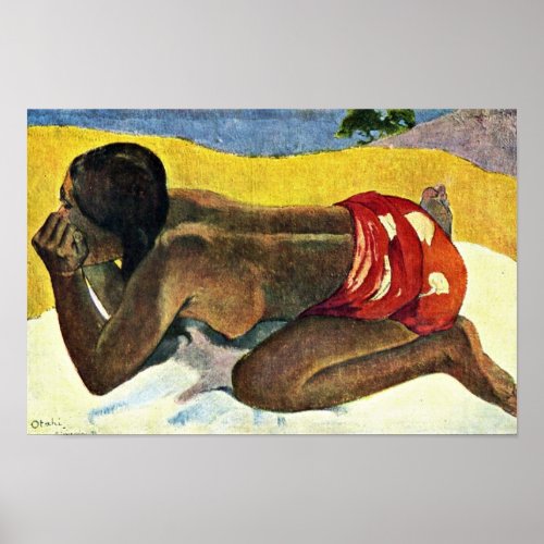 Otahi Allein By Gauguin Paul Best Quality Poster