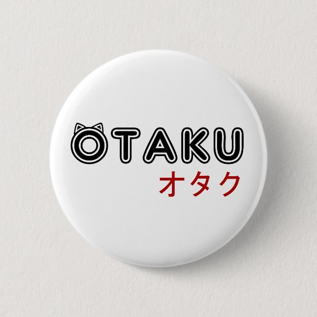 otaku1.png pinback button (Front)