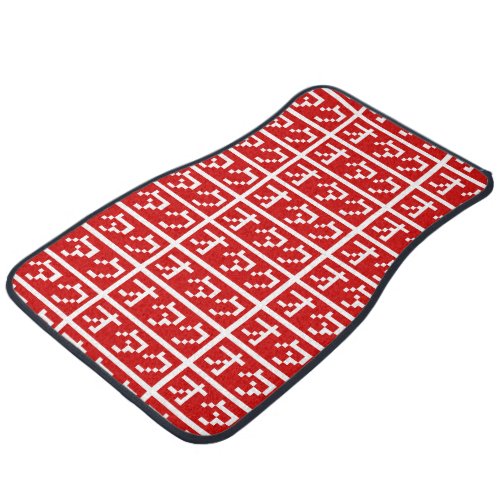 OTAKU 8 Bit Pixel Japanese Katakana BLOCK Car Floor Mat