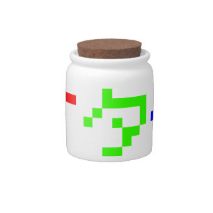 OTAKU 8 Bit Pixel Japanese Katakana Candy Jar