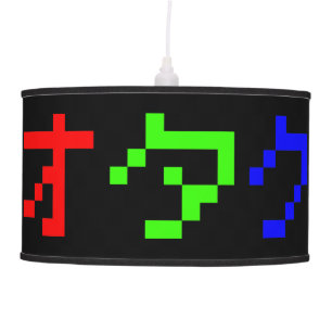 OTAKU 8 Bit Pixel Japanese Katakana Hanging Lamp