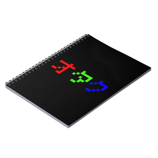 OTAKU 8 Bit Pixel Japanese Katakana Notebook (Left Side)