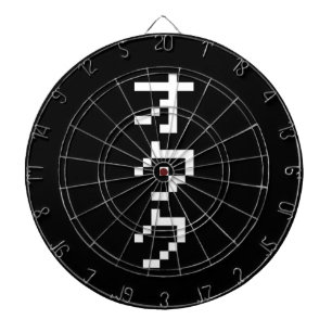 OTAKU 8 Bit Pixel Japanese Katakana Vertical Dart Board