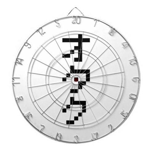 OTAKU 8 Bit Pixel Japanese Katakana Vertical Dartboard