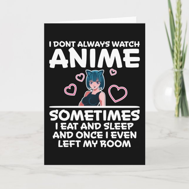 Otaku Anime Girl Manga Cosplay Ramen Japanese Gift Card (Front)